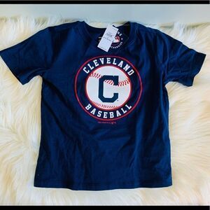 NWT Cleveland Indians Genuine Merchandise Old Navy Boys Short Sleeve Shirt! ❤️